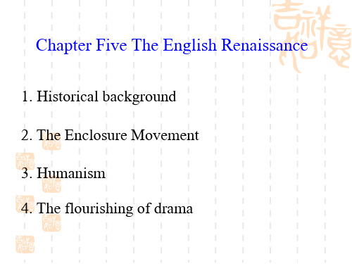 Chapter 5 The English Renaissance.ppt