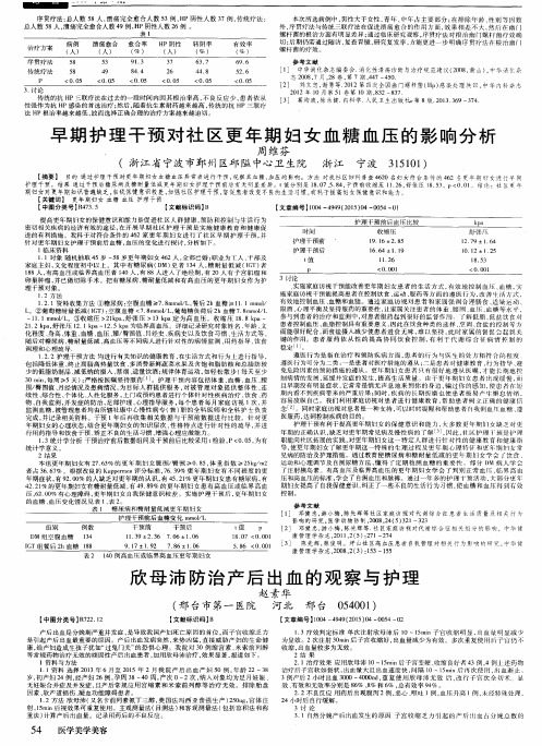 欣母沛防治产后出血的观察与护理