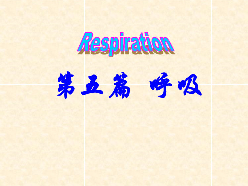 生理学：第十四章  肺通气 (pulmonary ventilation)