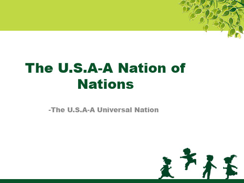 The U.S.A-A Nation of Nations