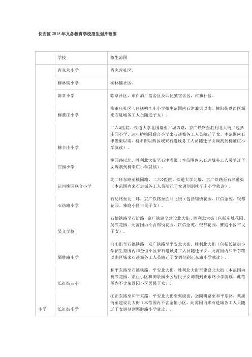 2015小学初中