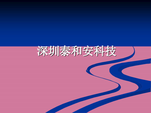 泰和安集团产品参数ppt课件