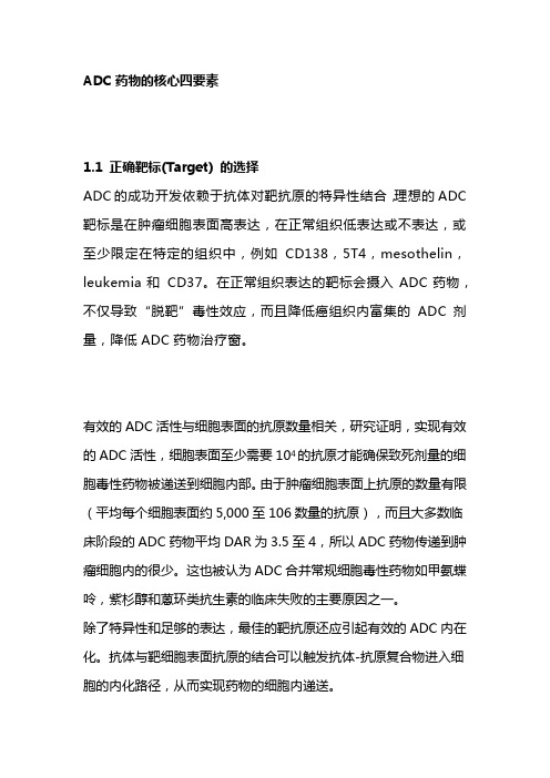 ADC药物的核心四要素