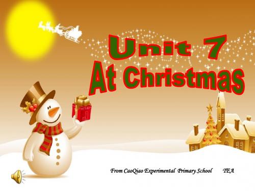 六年级英语U7 at christmas  课件(牛津苏教版六年级上)