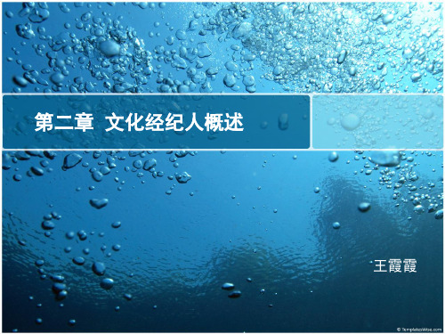 第二章  文化经纪人概述