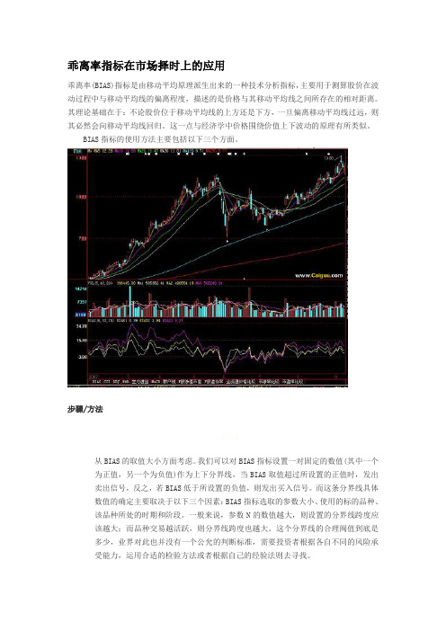 乖离率(BIAS)指标在市场择时上的应用