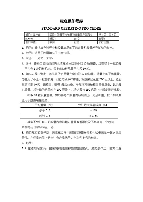 78-胶囊平均装量和装量差异的测定