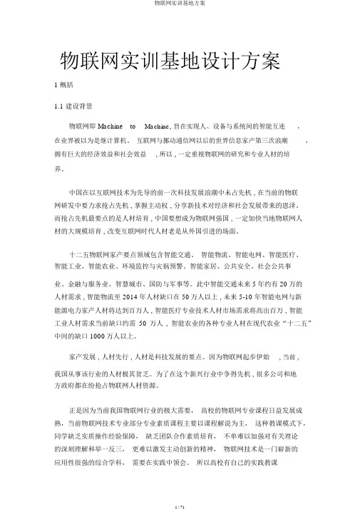 物联网实训基地方案