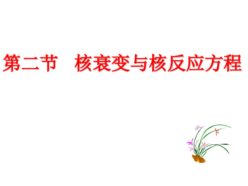 2.核衰变与核反应方程