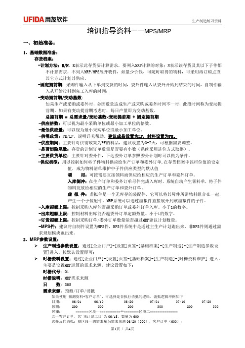 培训指导-MRP