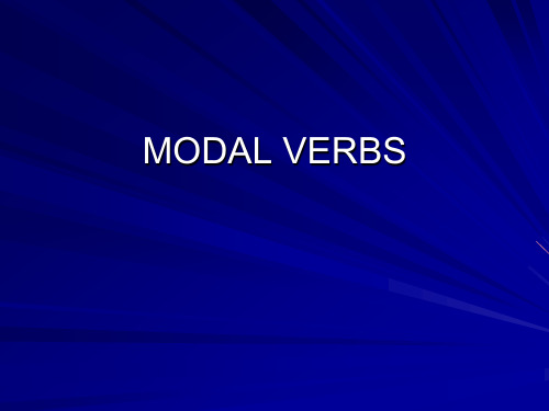 英语情态动词modal-verbs