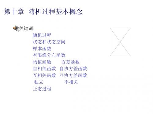 关键词 随机过程 状态与状态空间 样本函数 有限维分布函数 均值函数-PPT文档资料