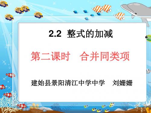 合并同类项说课课件
