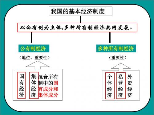 九年级政治1.2富有活力的经济制度(2)