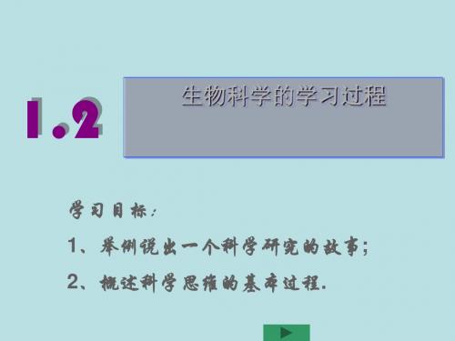 生物科学的学习过程ppt11 苏教版