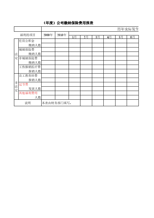 人力资源预算分析表