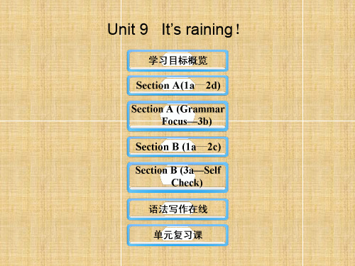 2016春鲁教版英语六下Unit 9《It’s raining》ppt课件