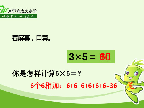 二年级上册数学课件-《7的乘法口诀》 (共14张PPT)  冀教版