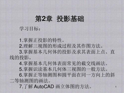 机械制图CAD第2章投影基础