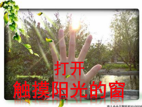 打开触摸阳光的窗