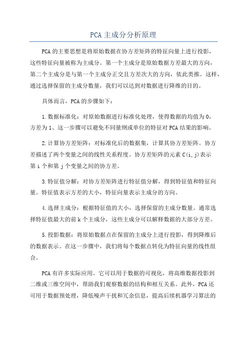 PCA主成分分析原理