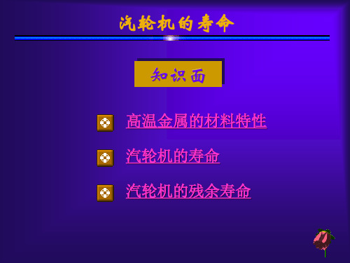 汽轮机的寿命