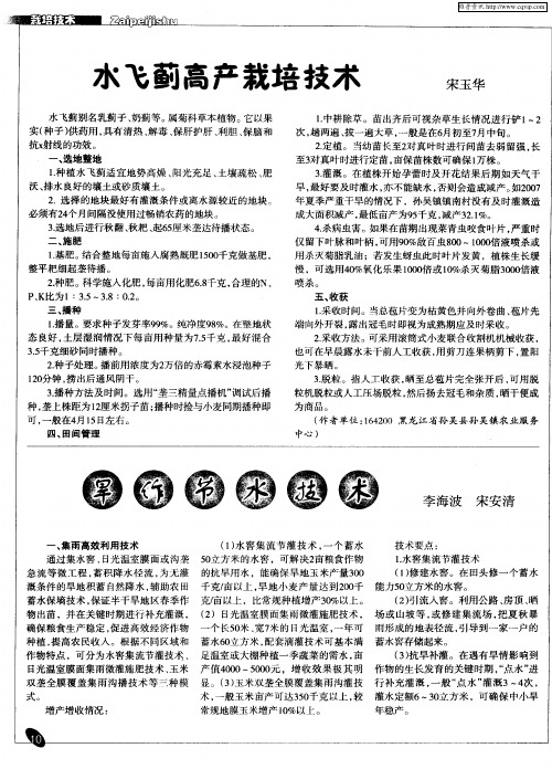 旱作节水技术