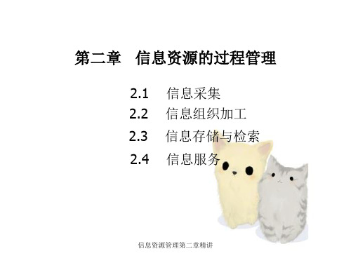 信息资源管理第二章精讲