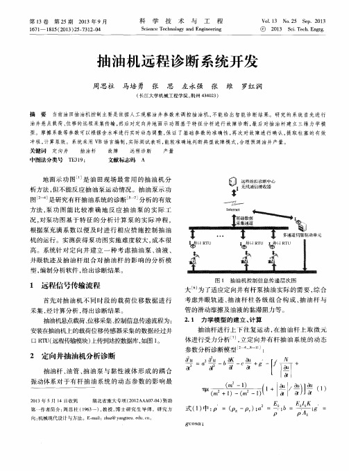 抽油机远程诊断系统开发