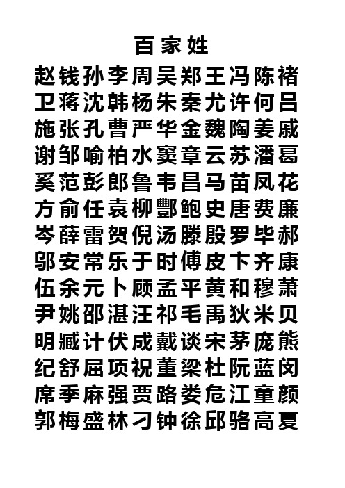 百家姓楷书字帖 (1)