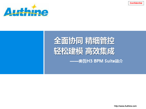 奥哲H3 BPM简介