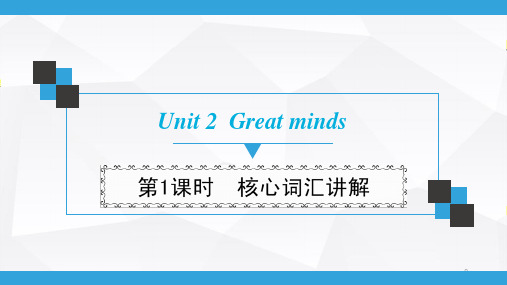 牛津深圳版九年级上册  Unit 2  第1课时  核心词汇讲解