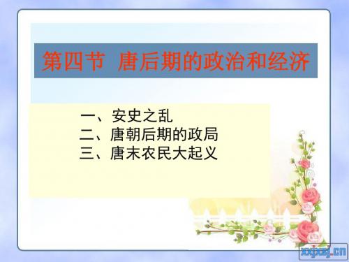 从安史之乱到唐末农民大起义(四)