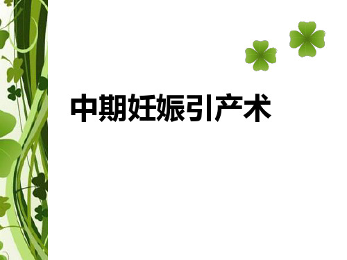 中期妊娠引产术 ppt课件