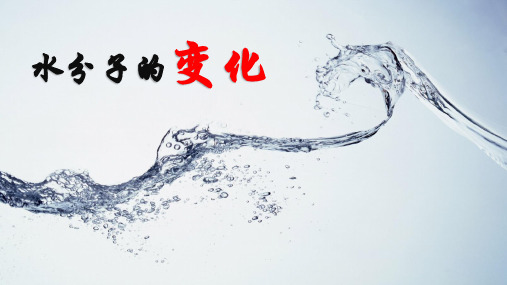 鲁教版九年级化学上册第二单元第二节 水分子的变化(共14张PPT)