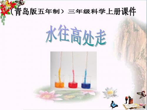 三年级科学上册4.5水往高处走PPT课件1青岛版五四制