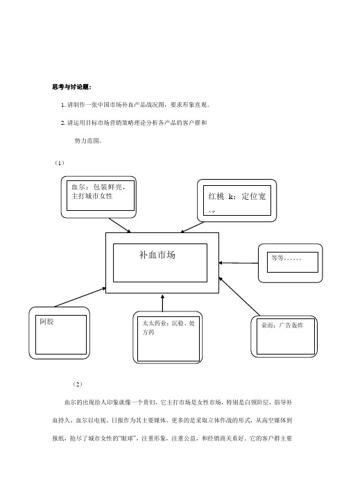 市场营销定位——补血案例分析