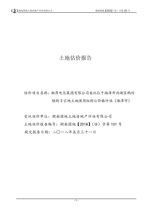 土地估价(结果)报告