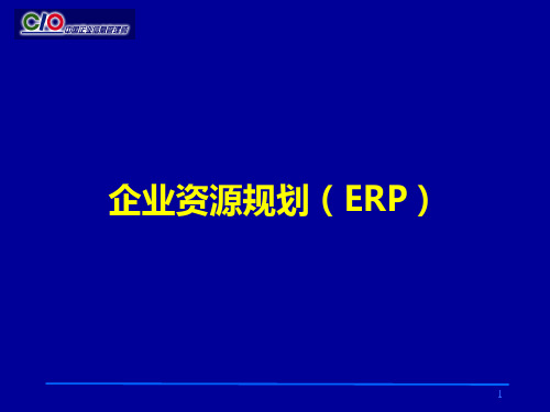 企业资源规划ERP