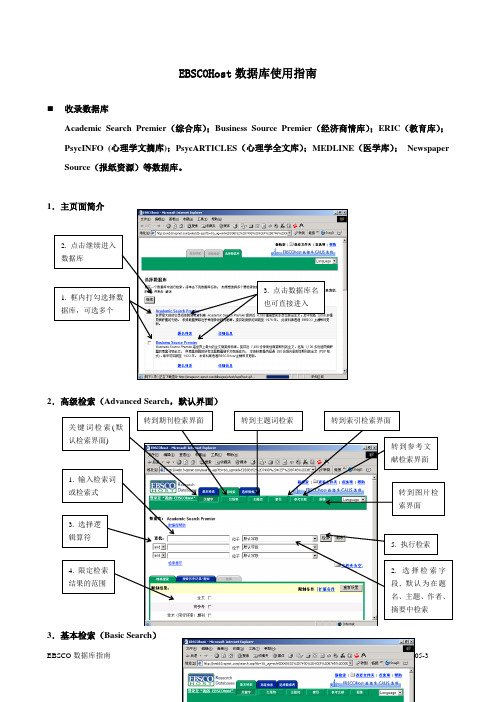 EBSCOHost数据库使用指南