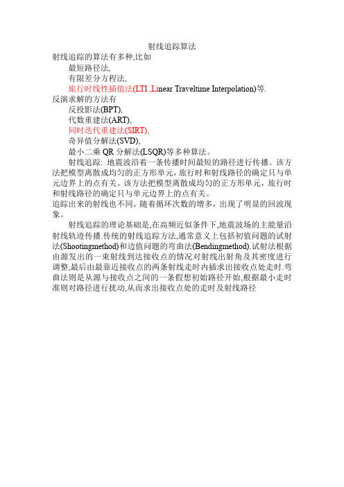 射线追踪算法