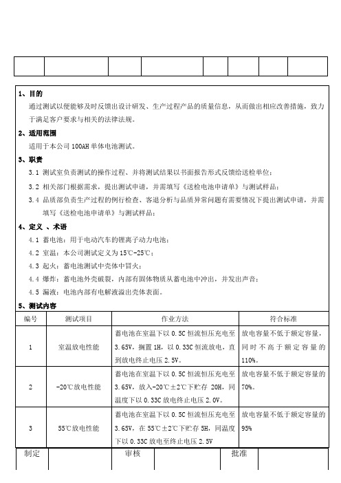 电源测试标准