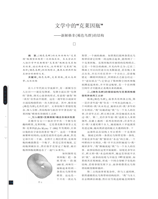 文学中的_克莱因瓶_新解格非_褐色鸟群_的结构
