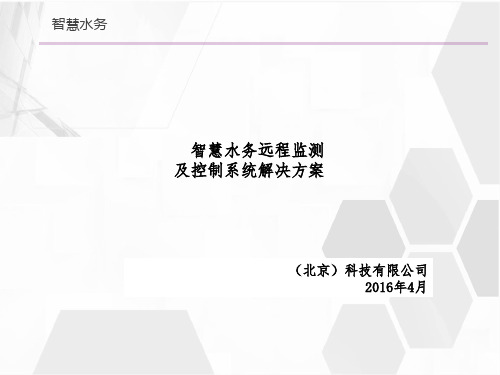 智慧水利解决方案PPT模版(网站版)