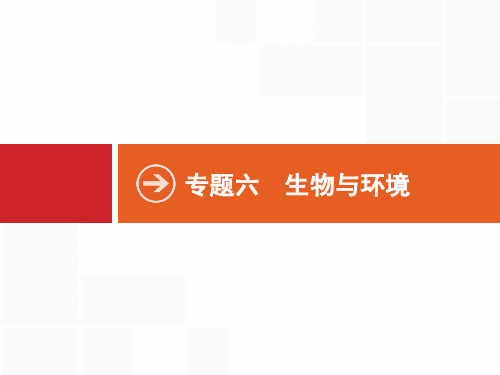 2020届高考生物课标版二轮专题复习精品课件：专题6.13种群、群落