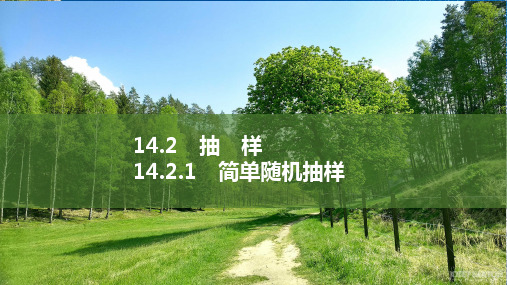14.2.1 简单随机抽样-2024-2025学年高中数学新教材高一下苏教版必修第二册PPT课件