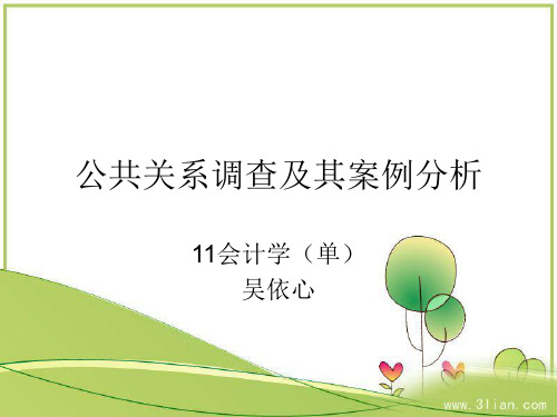 公共关系调查ppt