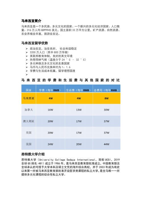 马来西亚思特雅大学介绍——鑫泉留学南京周晓婷老师