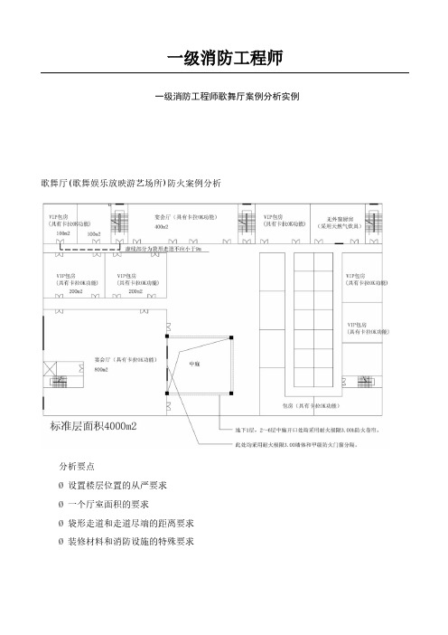 一级消防工程师火灾案例分析实例