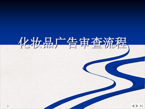 化妆品广告审查流程PPT课件